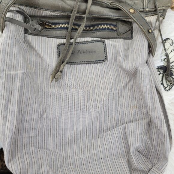 Zadig and Voltaire slouchy leather cargo bag - Picture 12 of 13